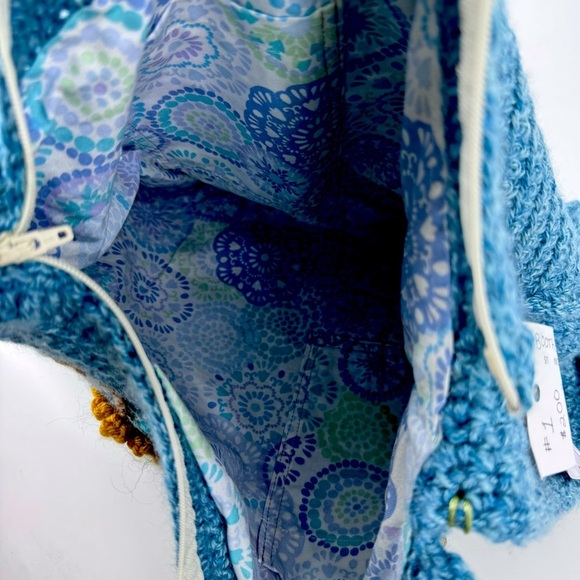 NWT Crochet knitted Boho Shoulder / Sling Bag - Picture 9 of 11